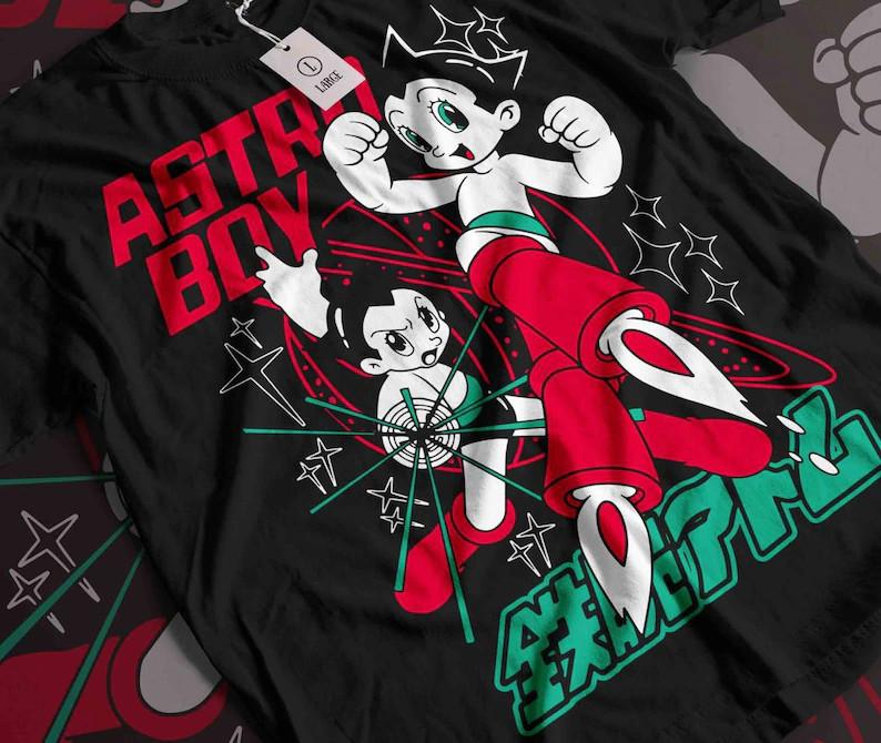 Anime Astro Boy Black T Shirt Unisex Style