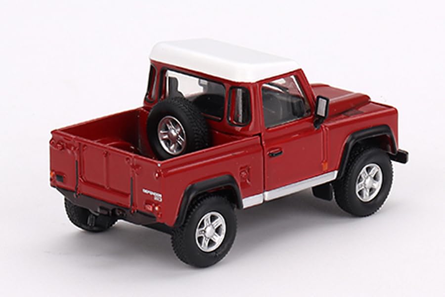 TrueScale Miniatures MINI GT 164 Land Rover Defender 90 Пикап Красный Масаи Праворульный Готовое изделие
