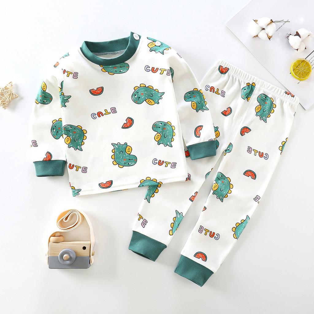 Children's Boys And Girls Home Wear And Pajamas Long-sleeved Tops And Trousers Sets