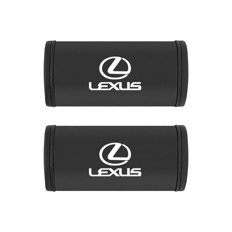 THQP1 2Pc Car Anti Slip Pull Glove Car Interior Leather Handle Protector Cover For Lexus GS300 LS RX300 IS250 RX IS350 IS200 UX250h UX