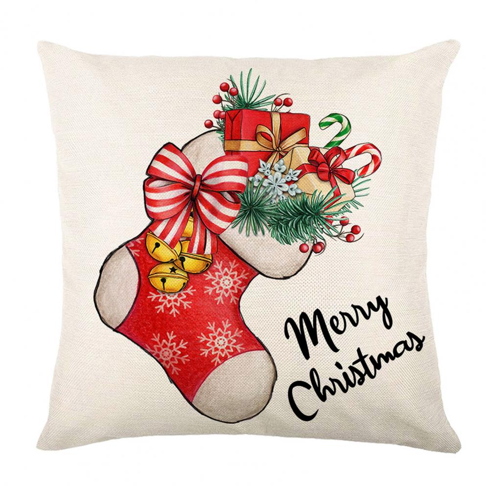 С Рождеством украшение для дома Рождественская наволочка Рождественское украшение наволочка Natal Navidad Новогодний подарок 2022 45x45 см