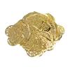 50x Filigree Hollow Love Heart Charm Pendant DIY Jewelry Findings Golden