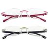 Readers Glasses Presbyopia Eyeglasses Rimless Reading Glasses Diamond Cutting Blue Light Blocking