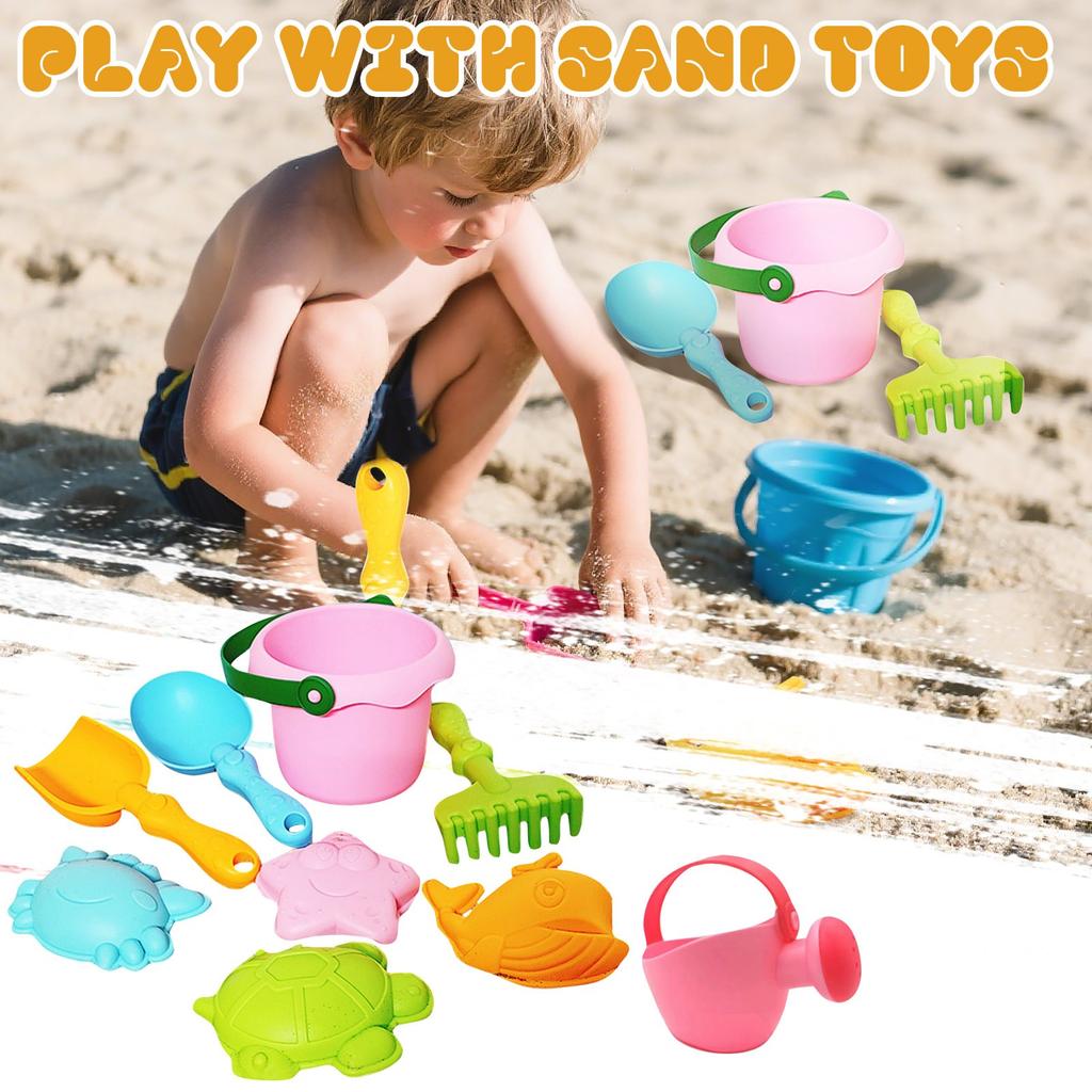 Children's Beach Toy Set Baby Playing With Sand Tools Seaside Water Digging Sand Shovel Resistant Bucket