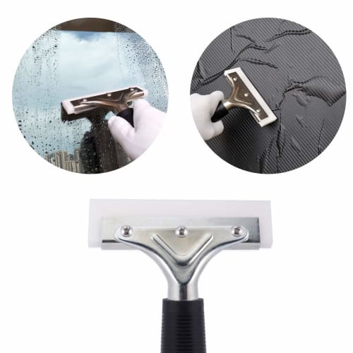 Ehdis 15*3.1CM Silicone Water Wiper Squeegee, T-Shaped Squeegee for Cars, Windows, and Bathrooms, with Rubber Handle, Extra Thick Blade, and Built-in