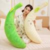 Soft Green Banana Throw Pillow Plush Toy Doll Big Banana Doll Children Accompany Soothing Doll