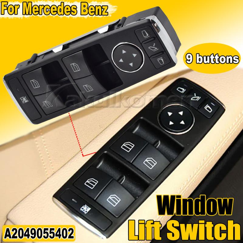 A2049055402 Новый электрический главный выключатель стеклоподъемника для Mercedes Benz W204 W212 C207 A207 C E-класс X204 A2128208310 A2049058202