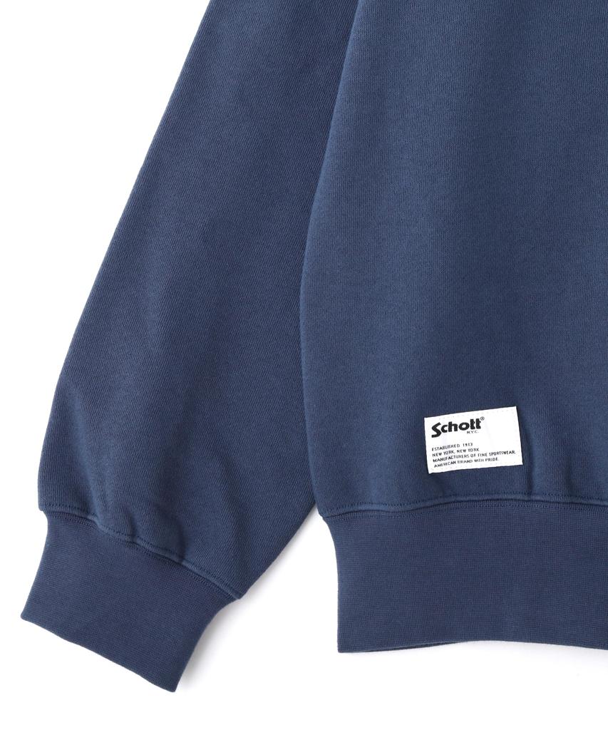 Худи Schott LIFE ON WHEELS CREW SWEAT, Мужское, Размер L (120), Темно-синий, 782-4232002