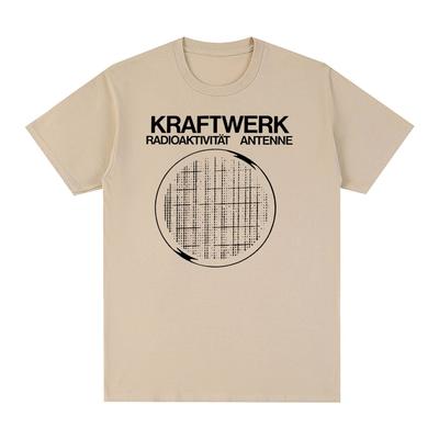 Kraftwerk Винтажная футболка Мир Компьютеров Человек-Машина Электро Поп Краут-рок Хлопок Мужская Футболка Новая Футболка Женские Топы
