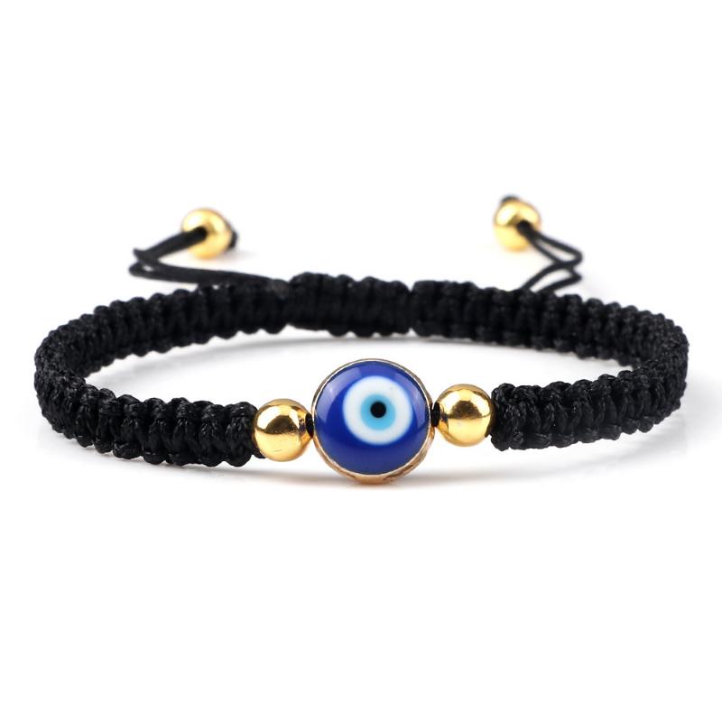 Модный браслет Lucky Red String Evil Eye, толстая золотая веревка, ручная работа, регулируемый, украшения для дружбы, браслет Hamsa для женщин и мужчин