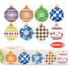 Roll Up Sticker Christmas Day Decorative Gift Series Self-adhesive Sticker Label