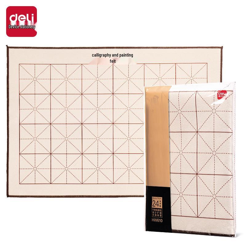 Фетровый коврик Deli HW610 для каллиграфии и живописи 50x70 см - Стол для кисти новичка и китайской живописи