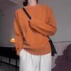 Women's Wool Round Neck Sweater - European Style, Soft Thick Knit for Autumn/Winter.