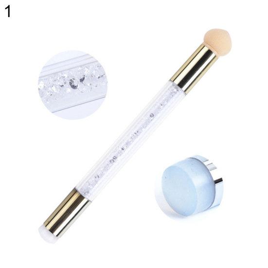 Штамп для полировки, двухсторонний маникюр, инструмент для размазывания ногтей