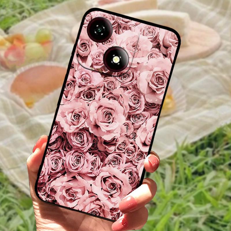 For ZTE Blade A35E /A35/A55 Case Fashion Cartoon Soft Silicone Phone Back Cover For ZTE A35E Shockproof Case A35 E A 35 Shell