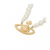 Vivienne WeStwood One Row Pearl Bath Relief Женское колье-чокер 63010106 02r202