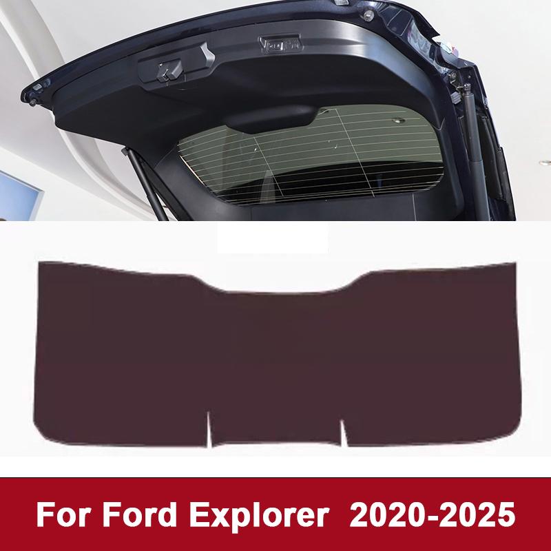 Для Ford Explorer 2011-2025 Автомобильный коврик-защита крышки багажника, багажника из ПУ-кожи, грязезащитный декоративный коврик, аксессуары для интерьера