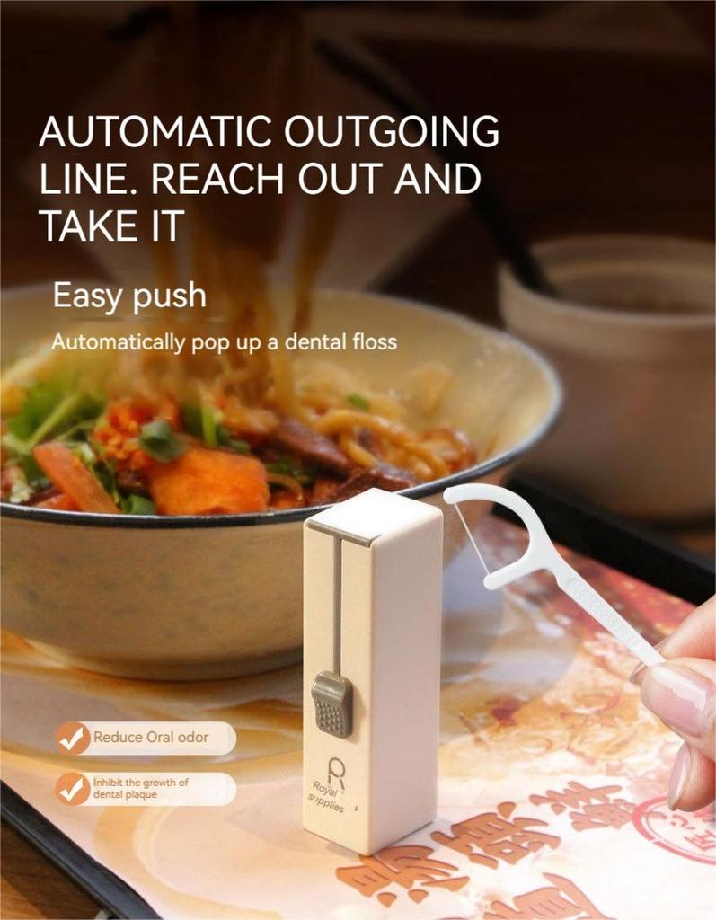 Portable 10 Automatic Dental Floss Boxes To Replace High Elasticity Dental Floss Sticks Portable Reusable