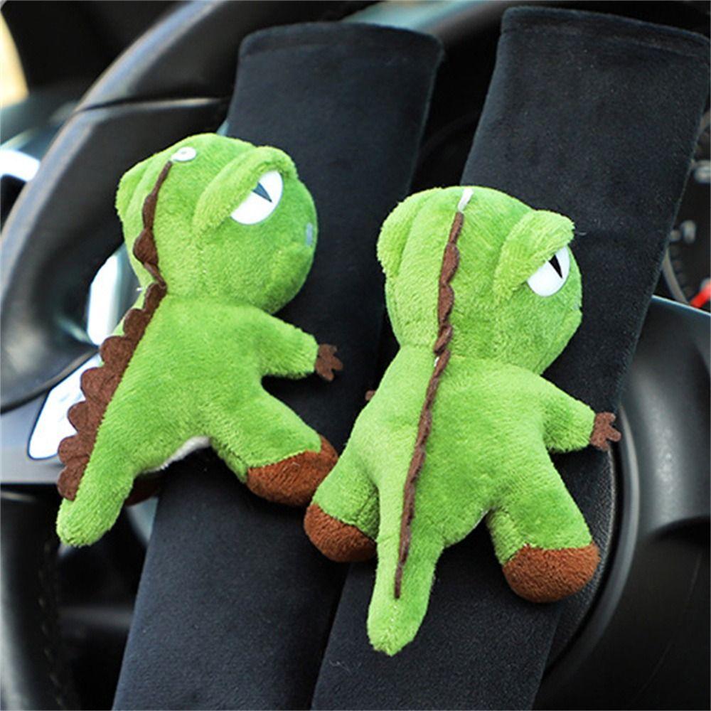 Мягкий плюшевый чехол на ремень безопасности автомобиля, наплечники для ремня безопасности с изображением животных, протектор ремня безопасности, автомобильные аксессуары