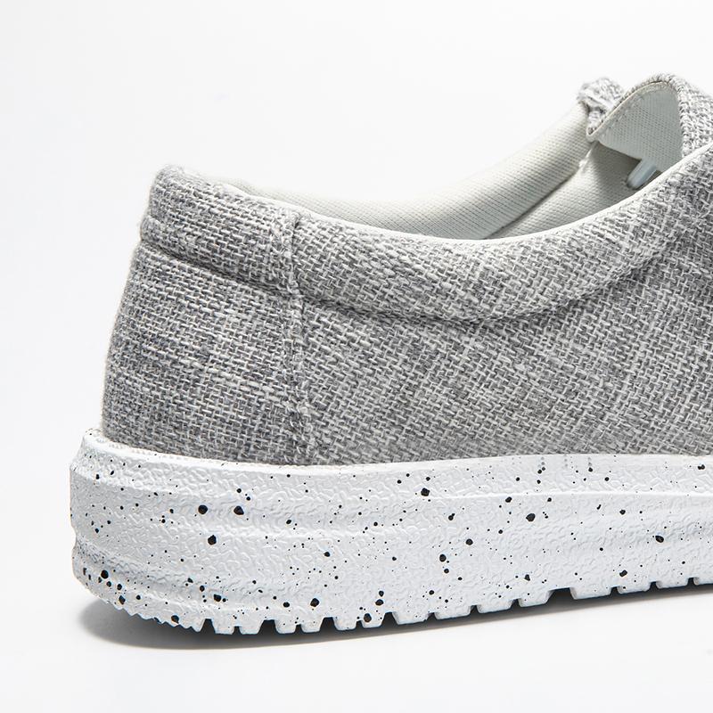 Lucyever Мужские парусиновые балетки с коротким носком Женские удобные мокасины на платформе больших размеров Женские повседневные кроссовки без застежек Женские 45