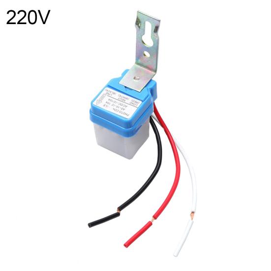 DC 12V 24V AC 110V 220V 50-60Hz Автоматический выключатель света с датчиком освещенности, фотореле
