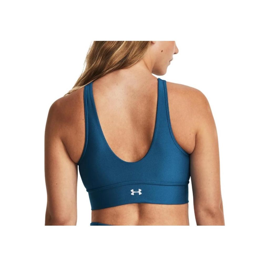 Under Armour Infinity Solid средней интенсивности спортивный бюстгальтер женское нижнее белье Academy-Blue 1376883-426