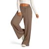 Fashion Women Wide-leg Casual Long Pants Drawstring Loose Elegant Simple Trousers Female Spring Autumn Office Ladies Basic Solid Color Women Clothing