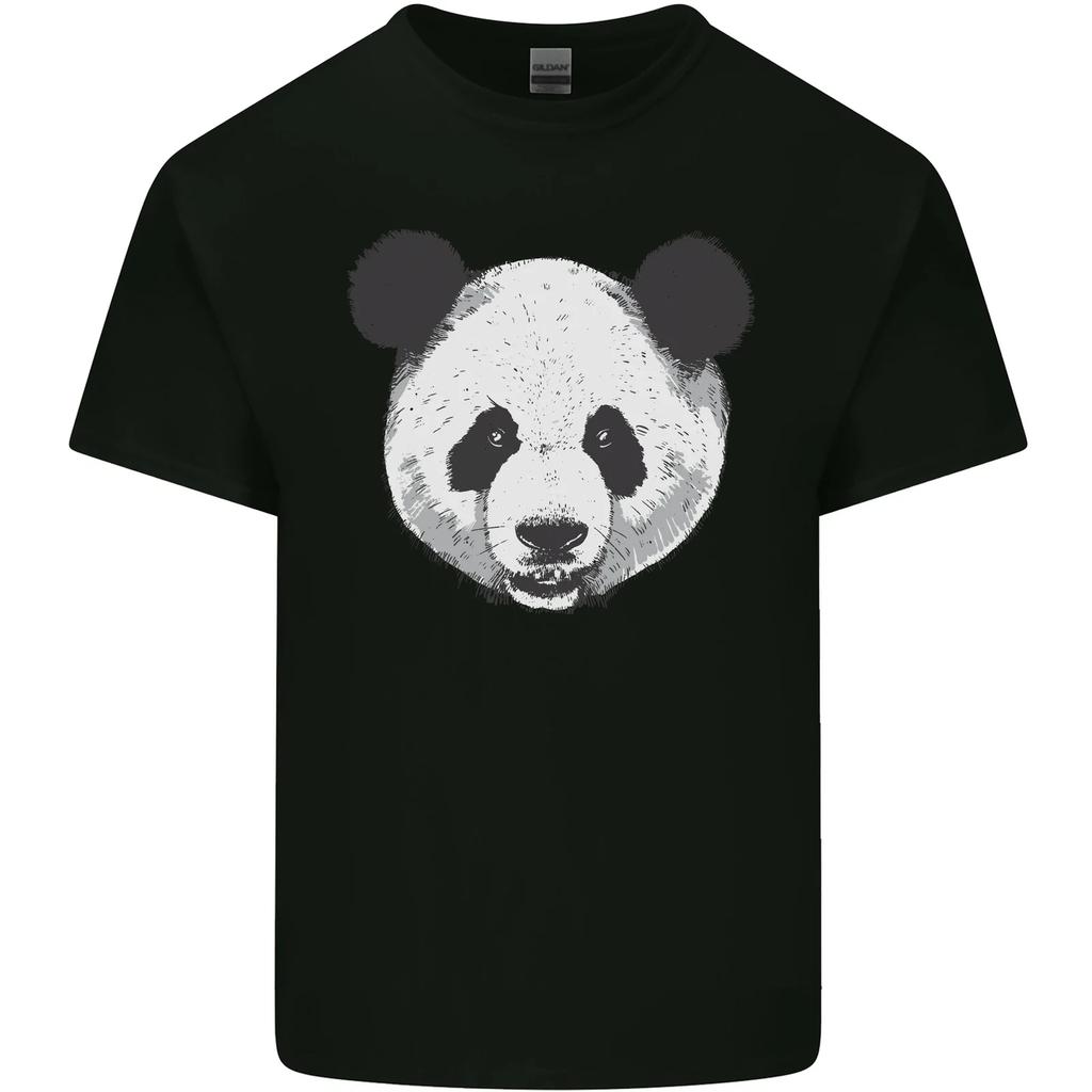 A Panda Bear Face Kids T-Shirt Childrens