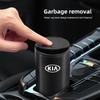LRVA9 Car Trash Bin Ashtray Mini Auto Dust Organizer Rubbish Bag Garbage Can Container Storage Box For Kia Sportage Ceed Niro K7 K5 K8
