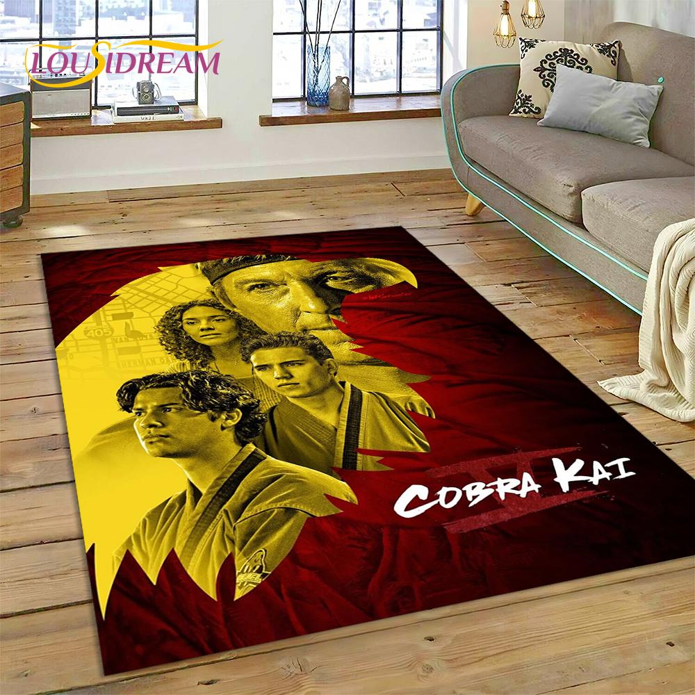 3D Ковер Cobra Kai Classics TV Аманда Карате для Гостиной Спальни, Нескользящий Коврик-Декор для Дивана, Придверный Коврик