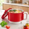 Mini fornello elettrico a riscaldamento rapido Capacità 1600 ml Ciotola per noodles istantanei Cottura portatile