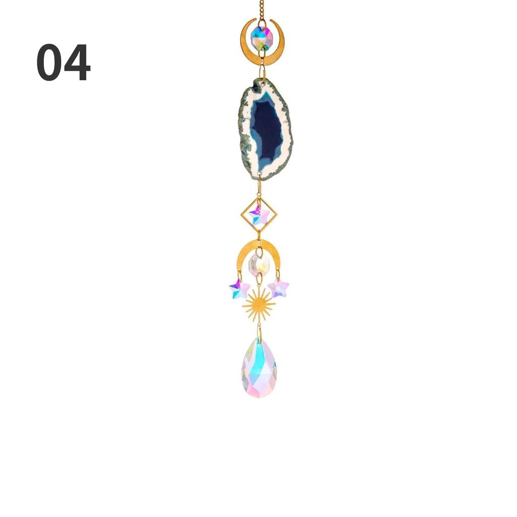 Агат Необработанный Камень Ловец Солнца Кристалл Ловец Солнца Радужный Мануфактурный Подвесной Окно Автомобиль Подвесные Аксессуары Призма Шар