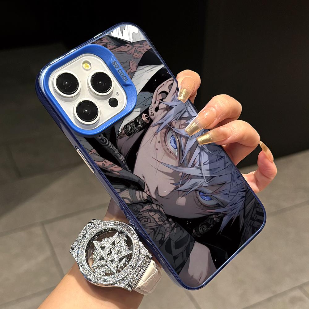 Чехол для телефона Jujutsu Kaisen Годжо Сатору для Xiaomi Poco X7 X6 X5 X3 F7 F6 F4 F3 GT Pro 4G 5G Матовый Серебряный Жесткий Чехол