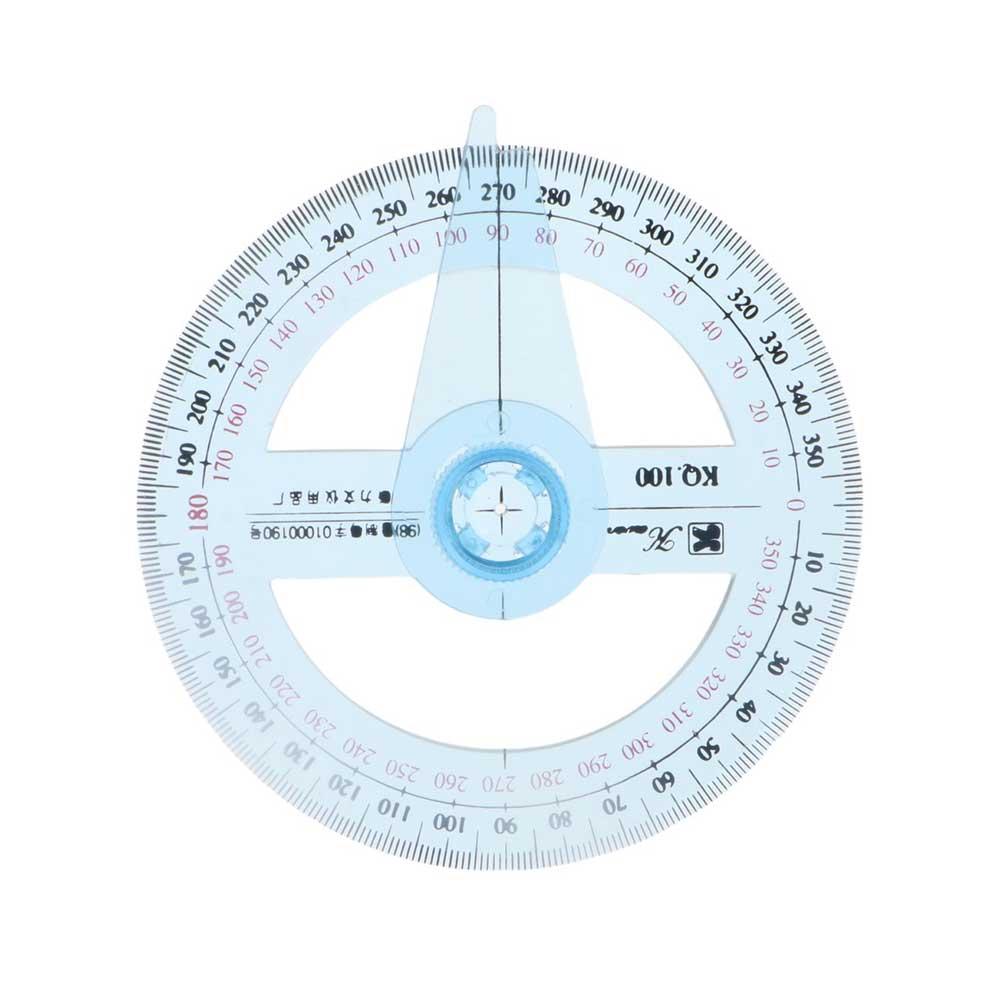School Supplies Swing Arm 360 Degrees Protractor Goniometer Measuring Tools Pointer Angle Ruler