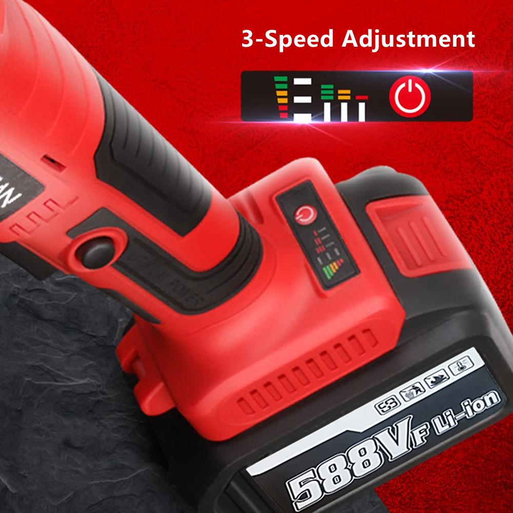 Угловая шлифовальная машина 125 мм, 21 В, аккумуляторная, бесщеточная электрическая угловая шлифовальная машина