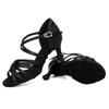 Women's Latin Dance Shoes Satin Professional Ballroom Salsa Practice Performance Dance Shoes