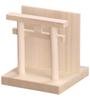 Large Shinto Shrine Charm Holder with Torii Gate, Made In Japan. Compact and Portable.