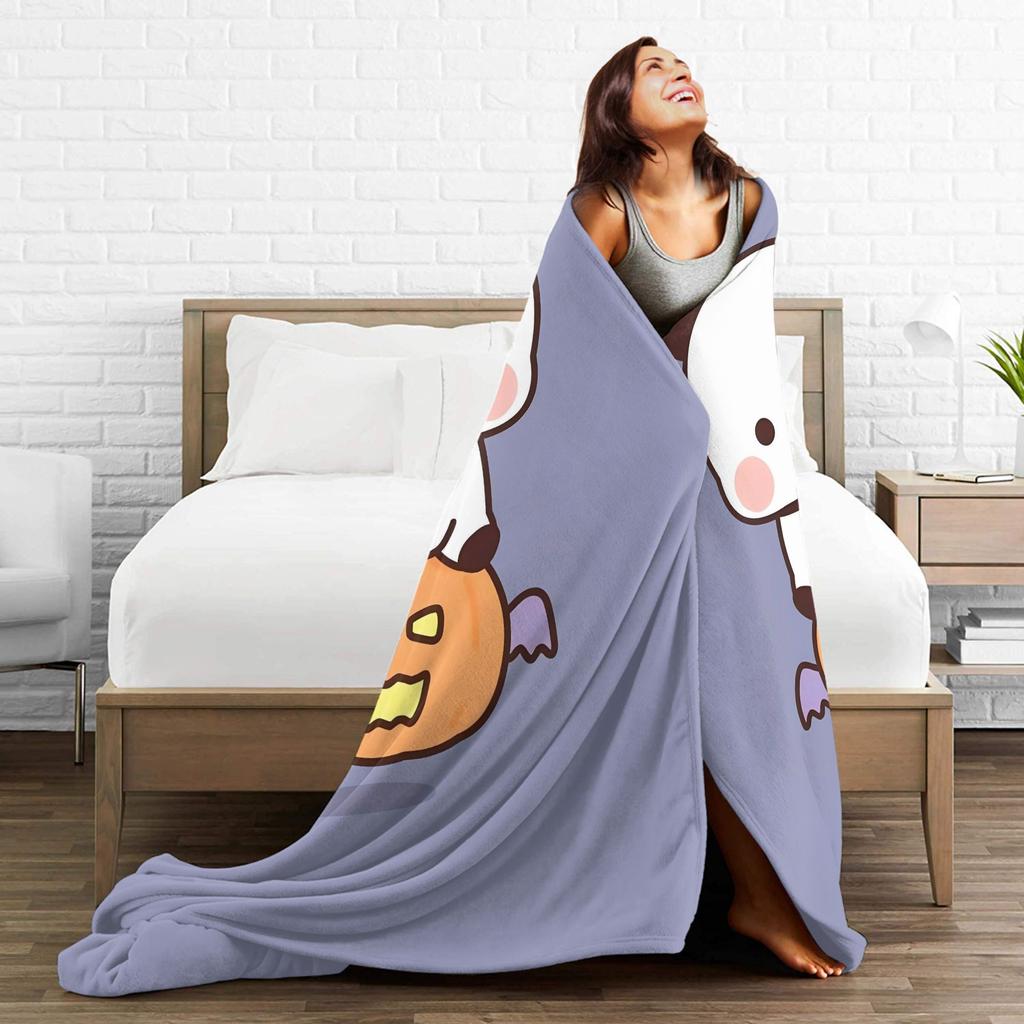 Bubu Dudu Halloween Super Soft Blanket Children Plush Bedding Throws Fashion Couch Bed Flannel Bedspread Sofa Bed Cover