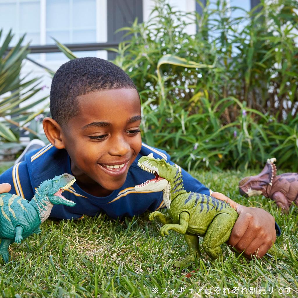 Фигурка Mattel Jurassic World Фигурка динозавра Ceratosaurus Игрушка для детей от 4 лет и старше Зеленый HTK74 (МИР ЮРСКОГО ПЕРИОДА) Рев! Длина для детей: прибл.