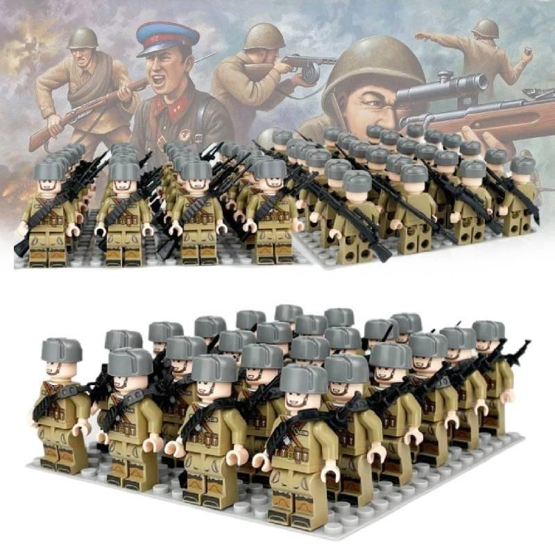 Small Particle Soldier Building Blocks Durable Abs Plastic Construction