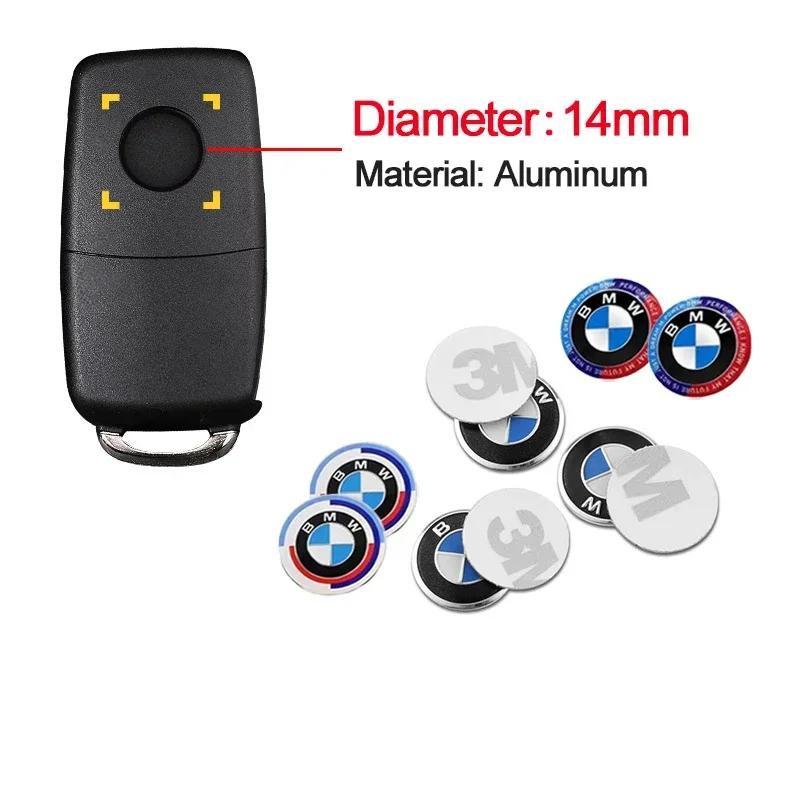 Для BMW 50-летия Kith F30 F10 E90 E46 E60 E70 E39 E36 E87 X7 E92 E91 E28 X3 X1 Автомобильный Пульт Дистанционного Управления Ключ Логотип Радио Кнопка Наклейка Аксессуары