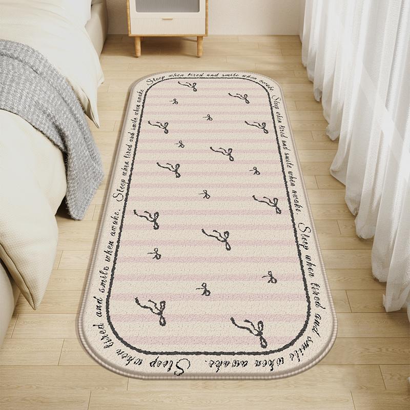 Teenage Cartoon Cute Cream Wind Bedroom Bedside Carpet Corridor Aisle Sofa Window Floor Cushion Home Decoration Summer