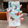 Phone Case For VIVO Y70S / Vivo IQOO U1 Funda Capa Butterfly Bow Protective Casing Transparent Soft Silicone TPU Cover Coque