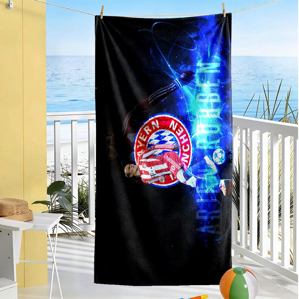 Bayern Munich Football Team Beach Towel Quick-Dry Soft Microfiber Comfortable Lightweight