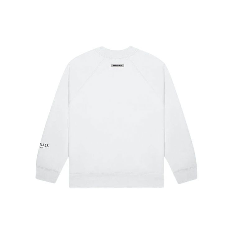 Fear of God Essentials Худи с принтом на длинном рукаве с флисовой подкладкой SS20, унисекс, верхняя одежда, белое FOG-SS20-103