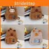 Cartoon Capybara Plush Backpack With Front Pouch For Teen School Travel