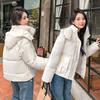 Large Size Short Down Cotton Clothes for Women's Winter New Thickened Fashion Down Cotton Warm Bread Clothes Jacket Batch