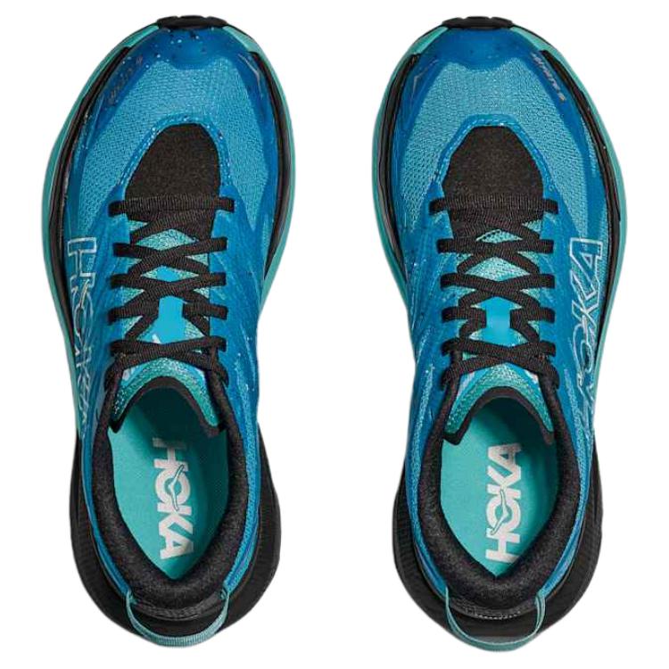 HOKA Mafate 5 Небесно-голубые женские кроссовки Черные 1168723-SWRD