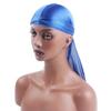 Pre-Tied Silk Durag Elastic Turban Hijab Fashion Head Wrap  Men Women