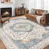 Persian Vintage Rug: Stain-Resistant, Easy-Clean, Ideal for Living Room, Hotel, or Bedside Sofas and Coffee Tables
